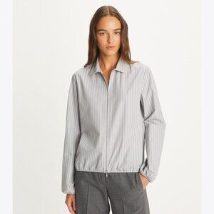 Tory Burch Gray Striped Women's Top